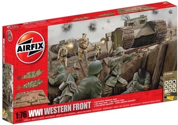 Airfix 176 Scale Plastic Kit WWI Western Front Battlefield Diorama Gift Set- A50060
