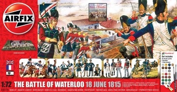 Airfix 172 Scale Plastic Kit The Battle Of Waterloo 16 June 1815 Bicentenary Diorama Gift Set - A50174