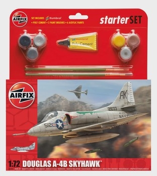 Airfix 172 Scale Plastic Kit Douglas A-4B Skyhawk Starter Set - A55203