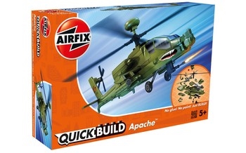 Airfix Quick Build Plastic Kit Apache Helicopter - J6004