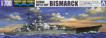 German Battleship Bismarck 1700 Plastic Model Kit