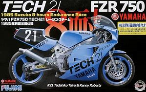 Yamaha 112 FZR 750 Tech 21 1985 Suzuki 8 Hour Endurance Race Plastic Model Kit