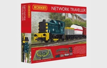 Network Traveller Train Set Era 2 Hornby OO Gauge Diesel Locomotive Wagons Track amp Accessories - R1279 R1279M