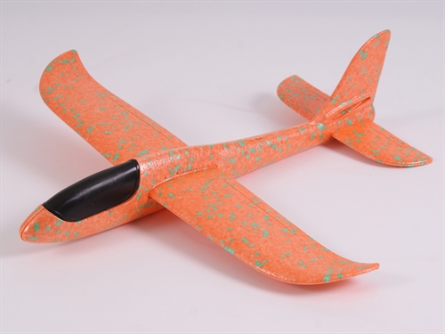 Max-Thrust Mini Chuck Glider Orange with Green  - 485mm wing