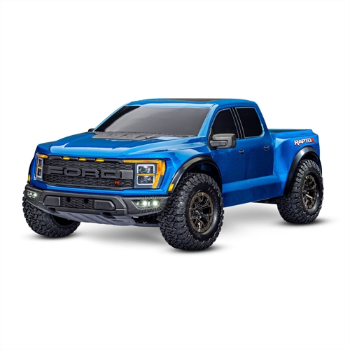Ford Raptor R 110 Pro Scale 4WD Brushless Electric Replica Truck Blue + TQi 2-ch TSM VXL-3S Velineon 3500kV 