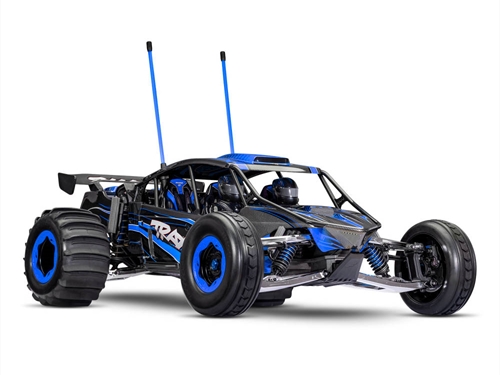 Funco Motorsports Pro Scale 8S 2WD Electric Sand Car Blue +TQi 2-ch VXL-8s Velineon 1200XL TSM  Replica Clipless Body