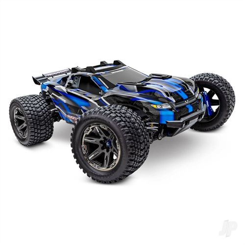 Rustler Ultimate 4X4 VXL 110 4WD RTR Brushless Electric Short Course Truck Blue + TQi 2-ch TSM VXL-3s Velineon 3500kV