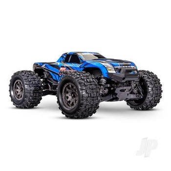 Mini Maxx BL-2S 4WD RTR Monster Truck Blue + TQi 2-ch BL-2s 2S LiPo USB-C Charger Clipless