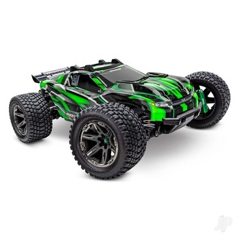 Rustler Ultimate 4X4 VXL 110 4WD RTR Brushless Electric Short Course Truck Green + TQi 2-ch TSM VXL-3s Velineon 3500kV