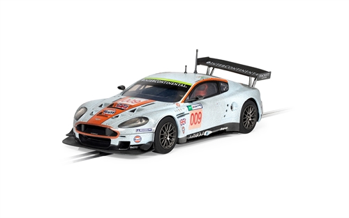 Scalextric 132 Slot Car Aston Martin DBR9 Gulf Edition ROFGO Dirty Girl - C4316