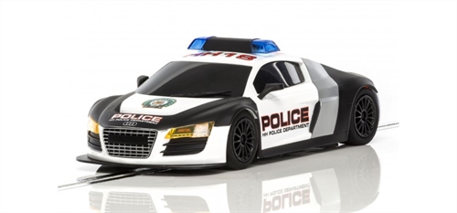 Scalextric Audi R8 Police Slot Car - C3932